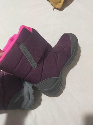 Botas de nieve Quechua mujer o niña rosa y morado