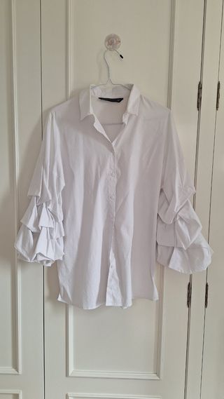 Camisa Zara blanca 