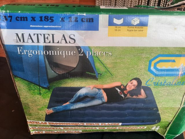 Colchoneta inflable 2 personas 185x137cm