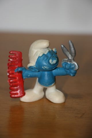 Figura Smurf Cabeleireiro