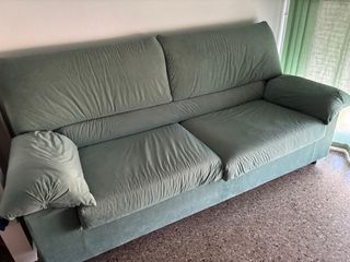 Sofá Cama Verde Tela