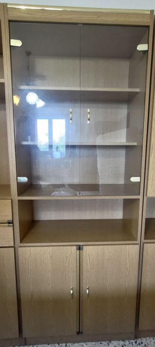 Mobile componibile per salotto in legno