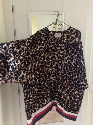 Kimono ISHORA estampado leopardo talla única
