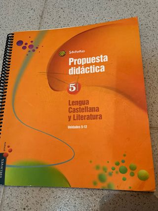 Lengua Castellana, 5 Primaria temas 5-12
