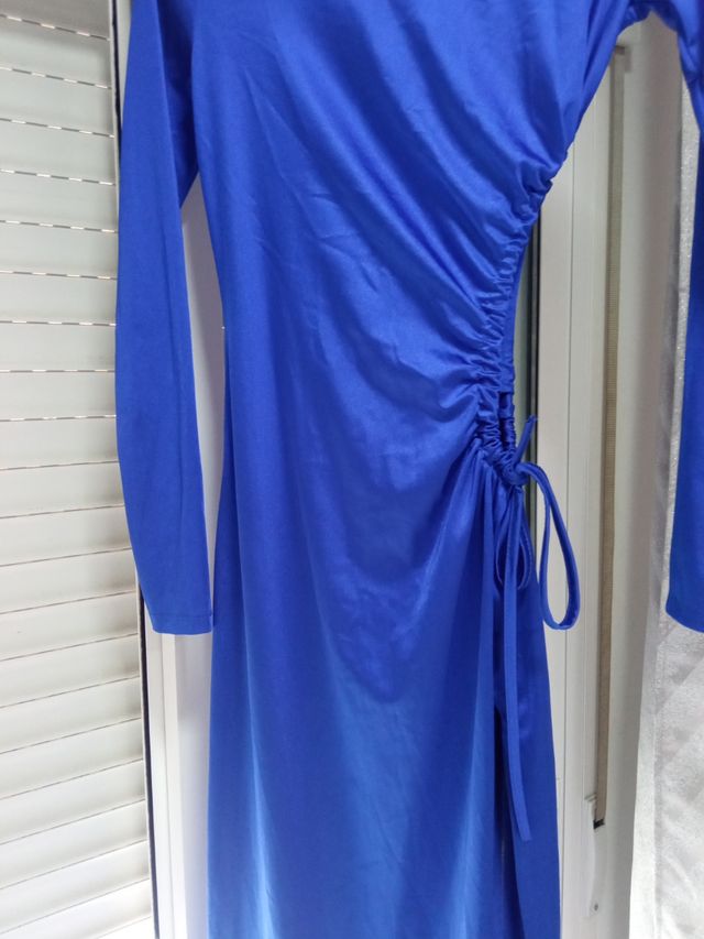 Vestido fiesta mujer azul