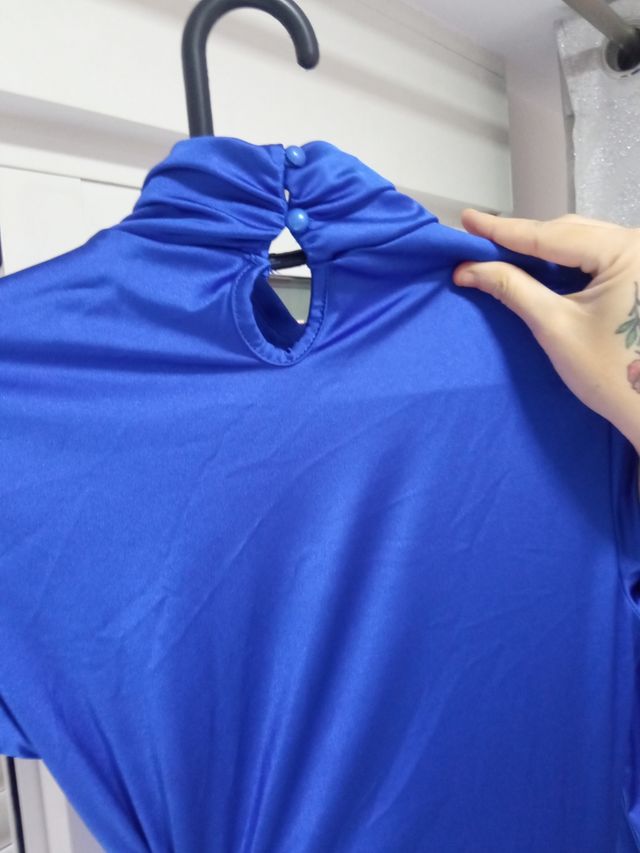 Vestido fiesta mujer azul