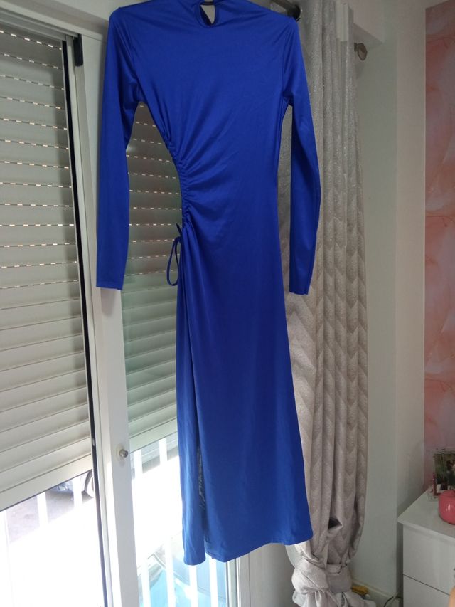 Vestido fiesta mujer azul