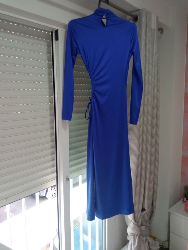 Vestido fiesta mujer azul
