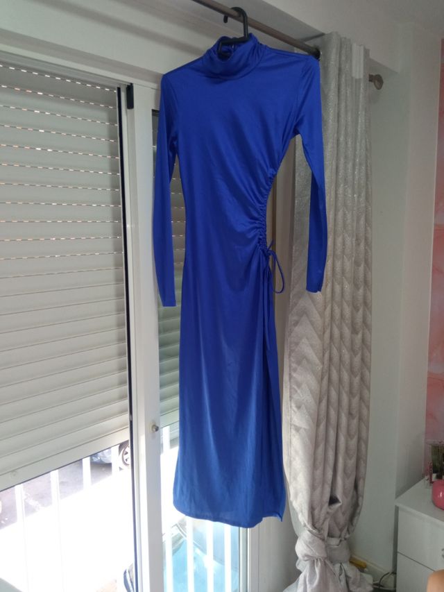 Vestido fiesta mujer azul