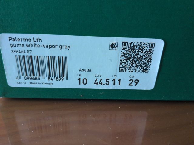 Nuove scarpe Puma Palermo taglia 44.5