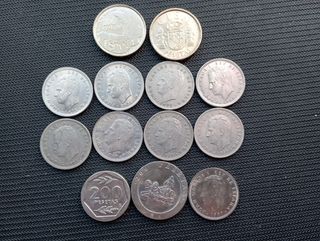 Lote 13 monedas variadas España