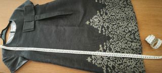 Elegante vestido niña gris