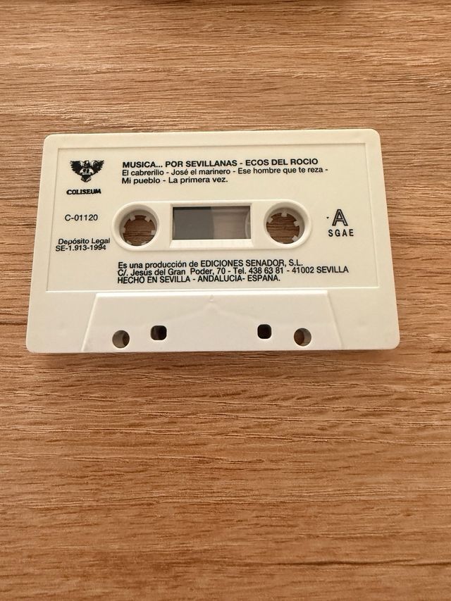 Casete Ecos del Rocío - Música de Sevillanas