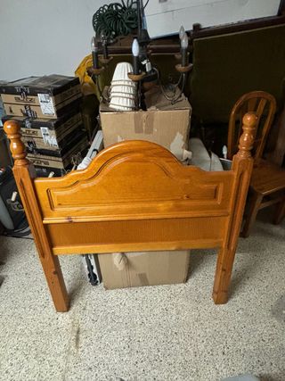 Cabecero de madera para cama de 90