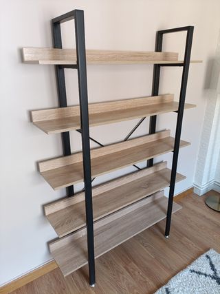 Estantería Industrial Madera y Metal