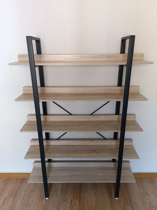Estantería Industrial Madera y Metal