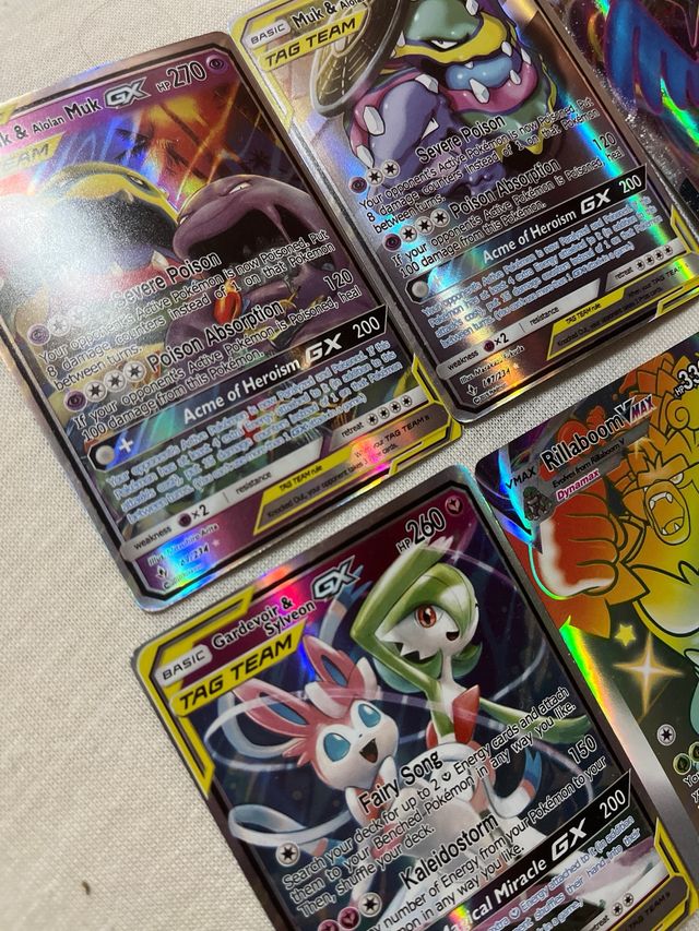 Lote Cartas Pokémon VMAX GX TAG TEAM