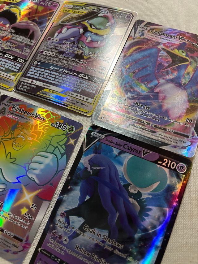 Lote Cartas Pokémon VMAX GX TAG TEAM