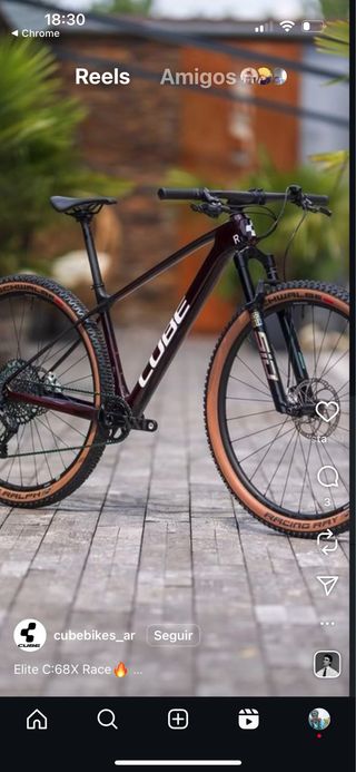 Cuadro Carbono Cube Élite RACE C:68X talla M
