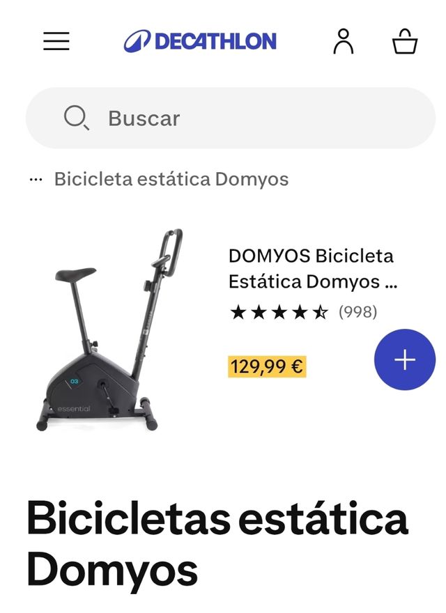 Bicicleta Estática Domyos Essential 03