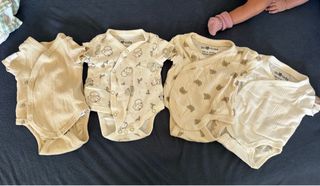 Bodys para recién nacido 4 uds