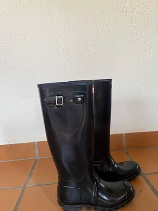 Botas de agua Hunter negras talla 41