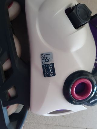 Pattini bambina Oxelo bianchi e viola