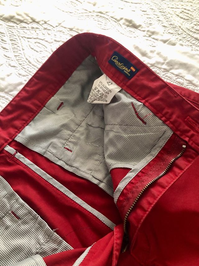 Pantalón Tejido Egipcio Rojo