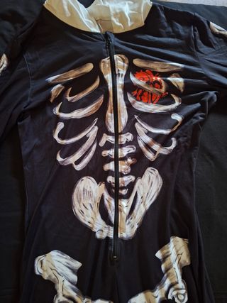 Mono pijama esqueleto Halloween