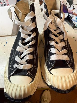 Converse plataforma negras