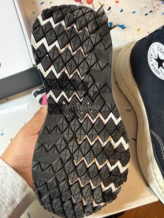 Converse plataforma negras