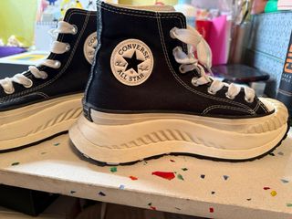 Converse plataforma negras