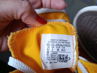 Converse All Star Amarillas Tela