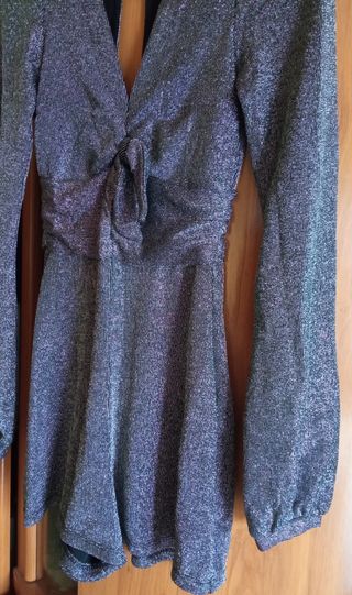 Mono gris plata talla S