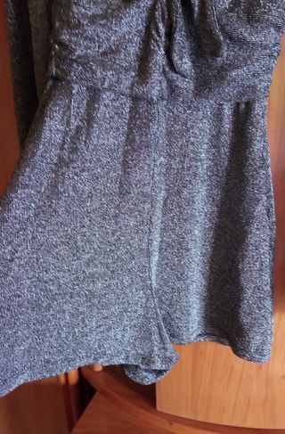 Mono gris plata talla S