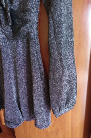 Mono gris plata talla S