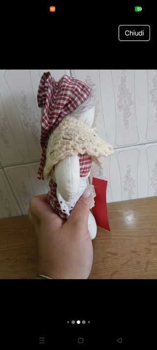 Bambola artigianale nonna