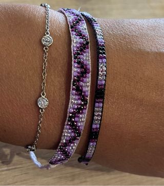 Pulsera Miyuki hecha a mano