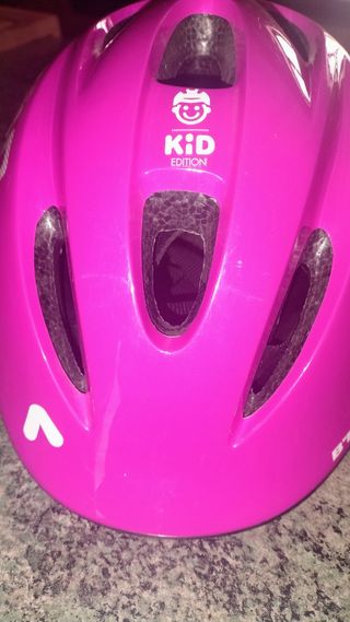 Casco Bici Niña Rosa Kid Edition