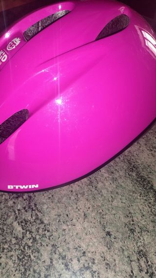 Casco Bici Niña Rosa Kid Edition