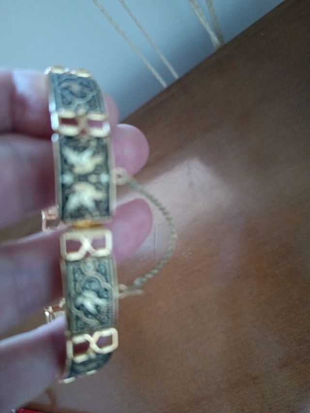 Pulsera mujer esmaltada pájaros