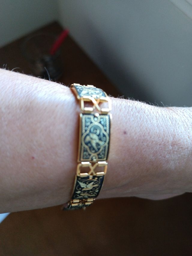 Pulsera mujer esmaltada pájaros