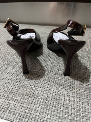 Scarpe Slingback Eleganti Tacco 38