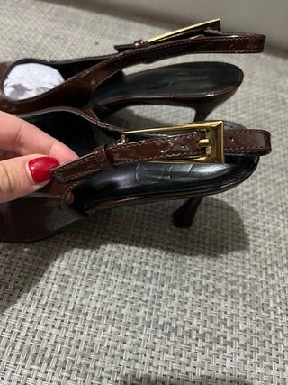 Scarpe Slingback Eleganti Tacco 38