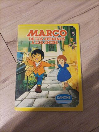 Álbum cromos Marco los Apeninos a los Andes Danone