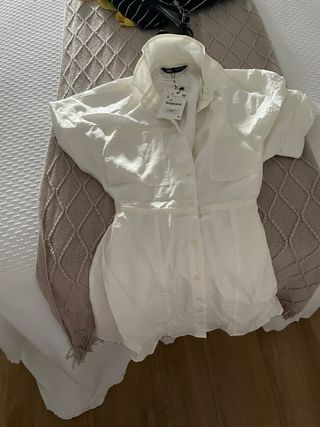 Vestido blanco ZARA