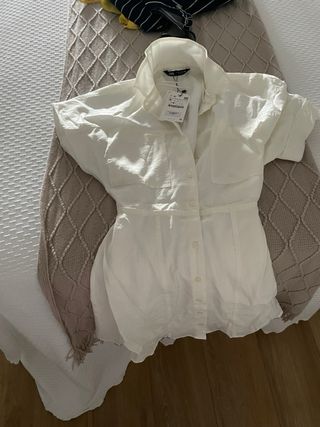 Vestido blanco ZARA