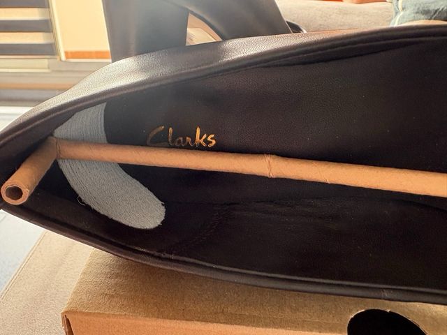 Zapatos de tacón de piel negros.