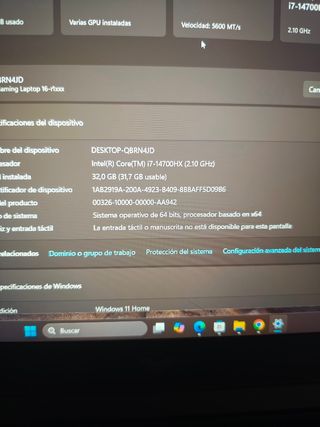 HP Victus 16 i7 32GB RAM RTX 4070