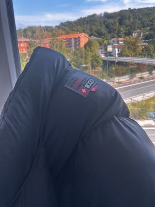 Chaqueta +8000 plumas y plumón gris y verde